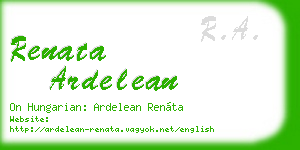 renata ardelean business card