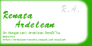 renata ardelean business card